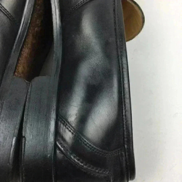 Johnston Murphy Mens Loafers Black Italian Leather - Picture 7 of 8